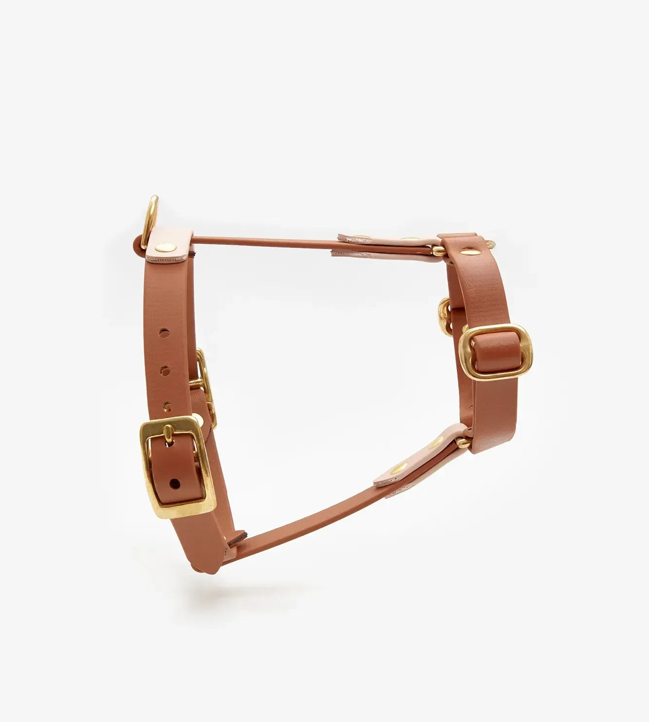 Dog harness "BioThane" guard - light brown with powder
