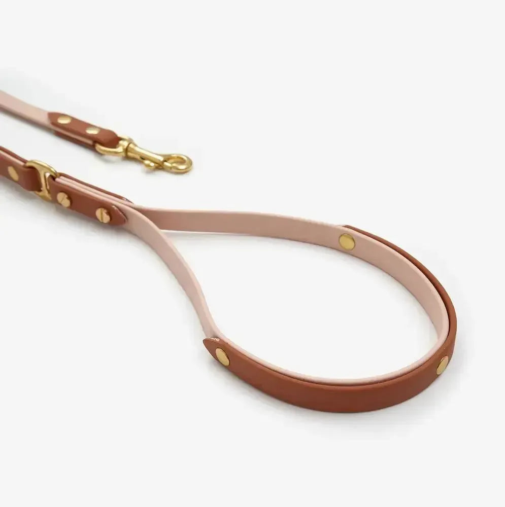 Dog leash "BioThane" - powder red