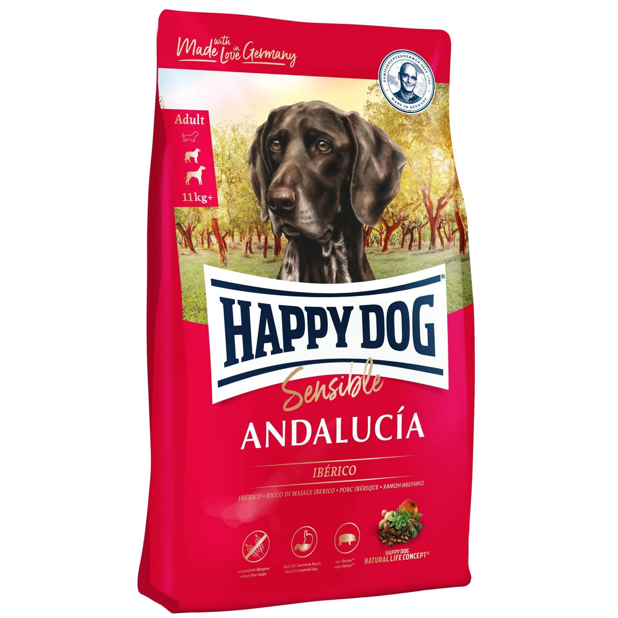 Happy Dog Andalucía – gluten-free with Iberico 2.8kg