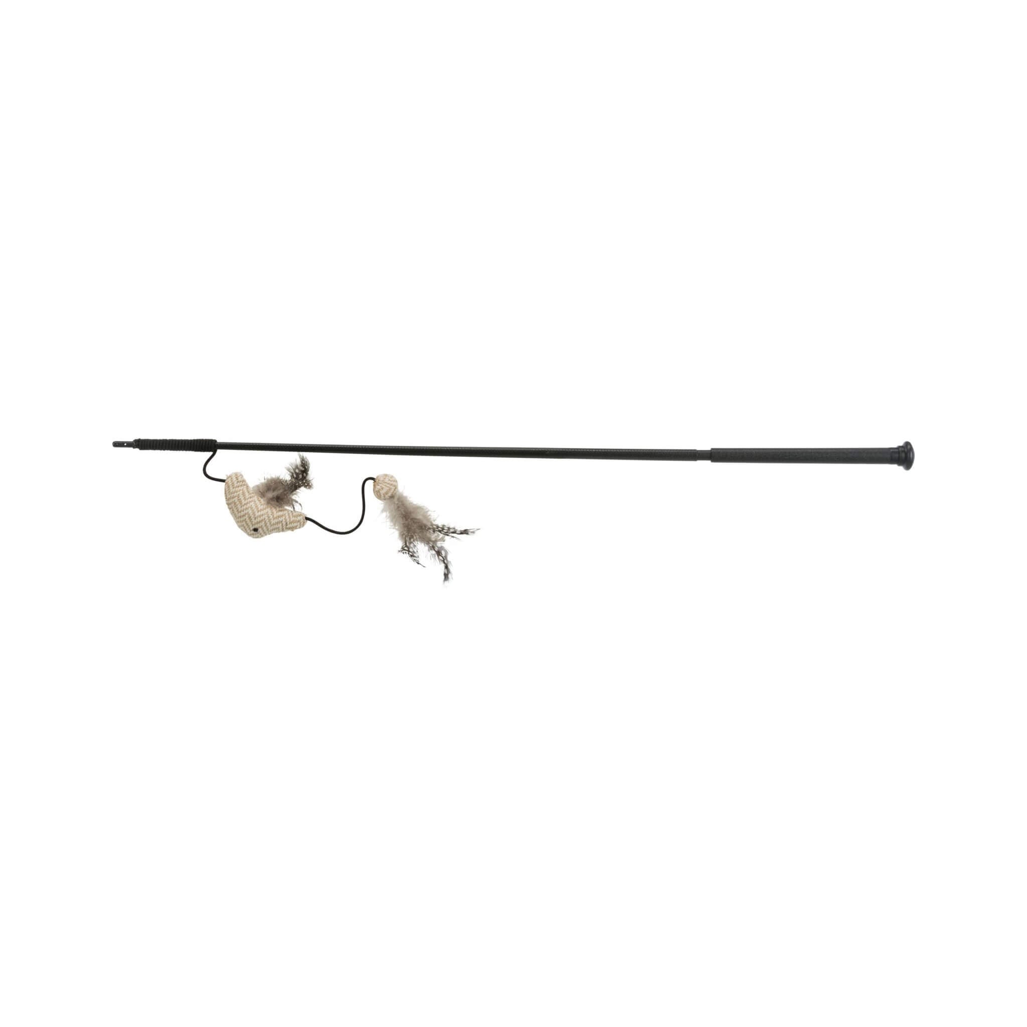 XXL Fishing Rod with Fish and Feathers for Cat 65 cm